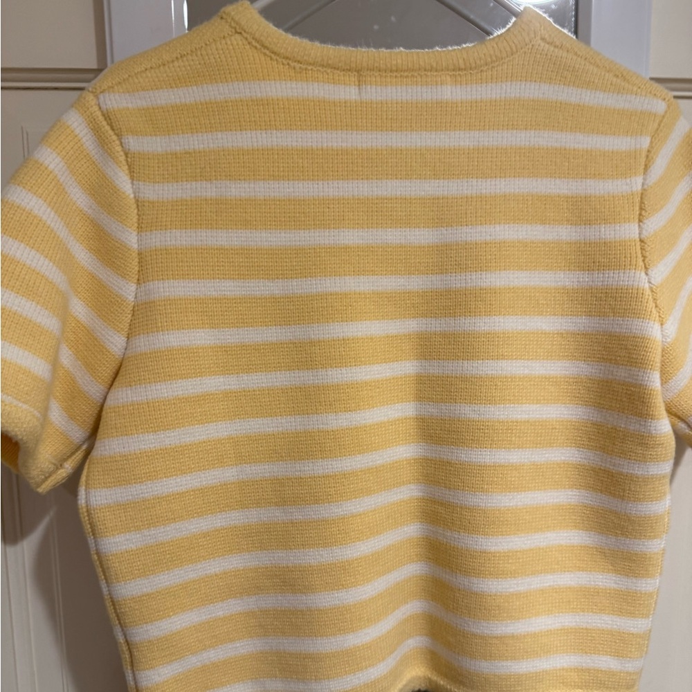 English Factory Striped Yellow & White Knit Top - Picture 3 of 3